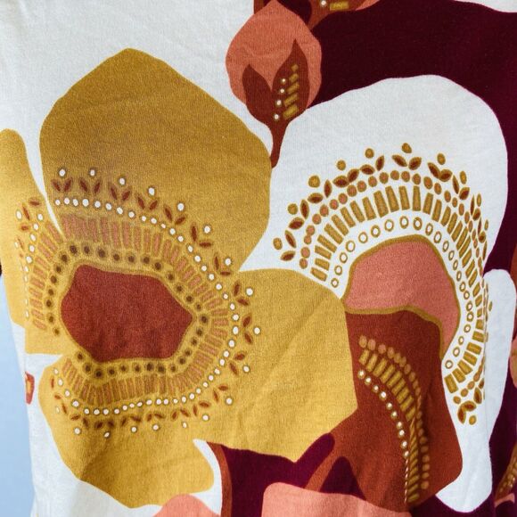 Anthropologie TINY sz XS Retro Floral Tee - Picture 4 of 11